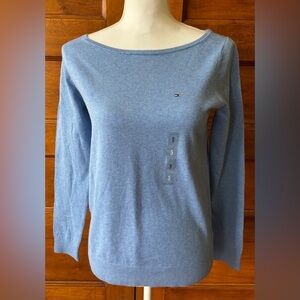 Tommy Hilfiger Light Blue Crew Neck Sweater